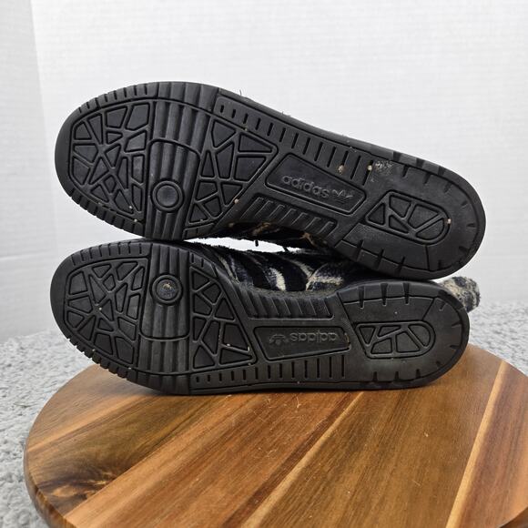 Adidas JS Jeremy Scott Men 9 Zebra Black White Casual Lifestyle High Top Sneaker - Picture 10 of 15
